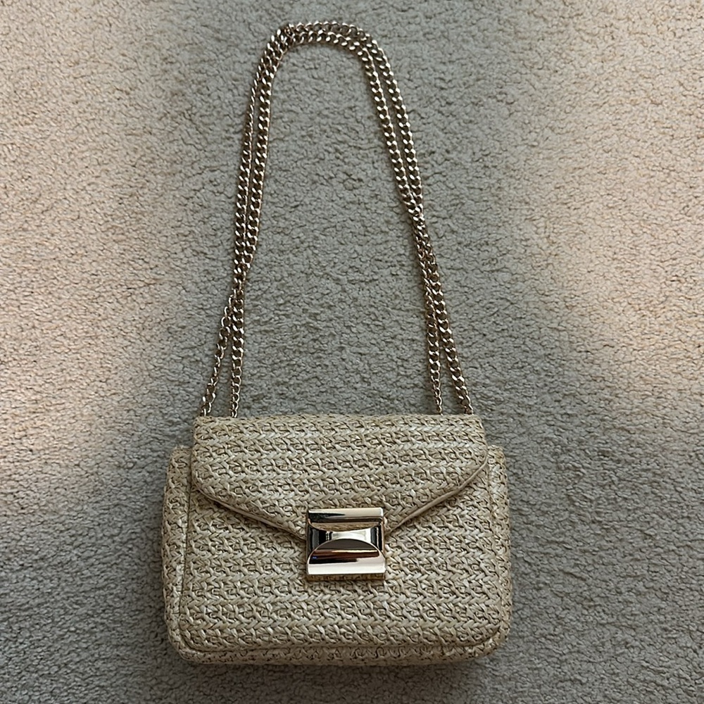 H&M Straw Rattan Chain Shoulder Bag Brand New